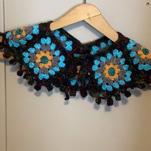 Unique handmade crochet collar
